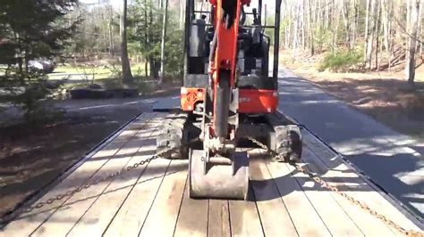 chaining down mini excavator|chain down a mini excavator.